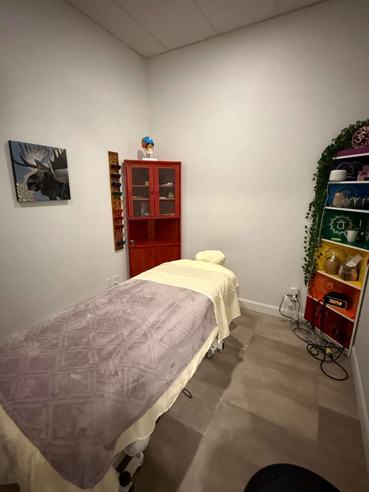 Salle de soin de Sarah Alarie — espace chaleureux et apaisant